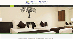 Desktop Screenshot of hotelsapphireudaipur.com