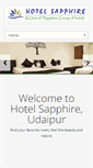 Mobile Screenshot of hotelsapphireudaipur.com